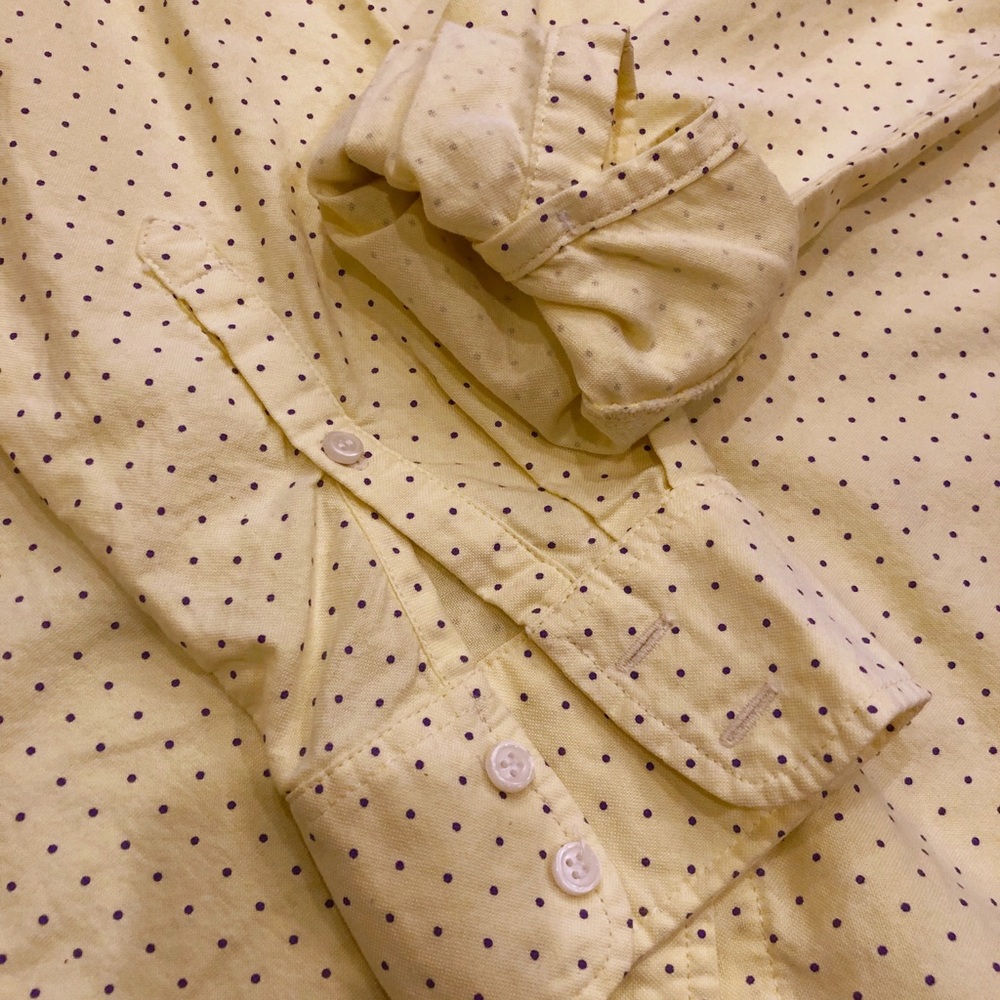 Yellow Button Down Collared Shirt - image 4